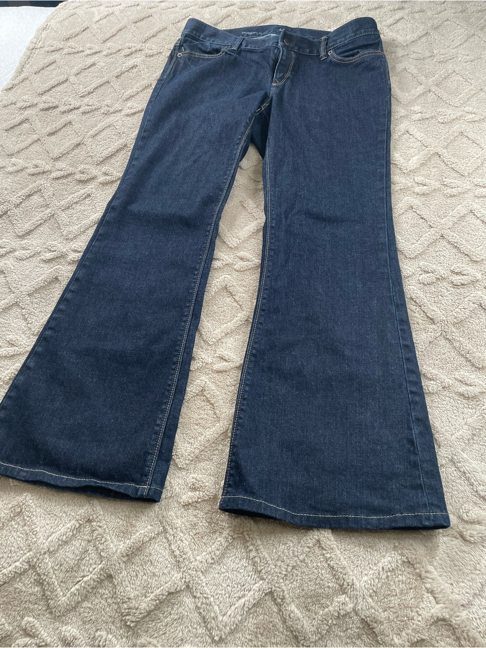 Modern Flare Dark Indigo‎ Flare Jeans for Women~ Size L ~ Casual